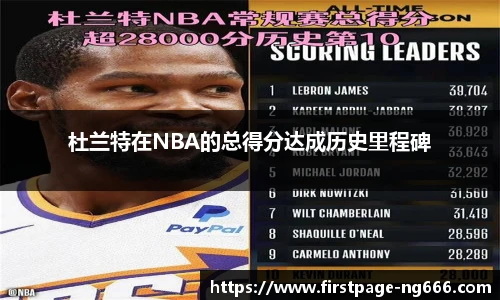 杜兰特在NBA的总得分达成历史里程碑